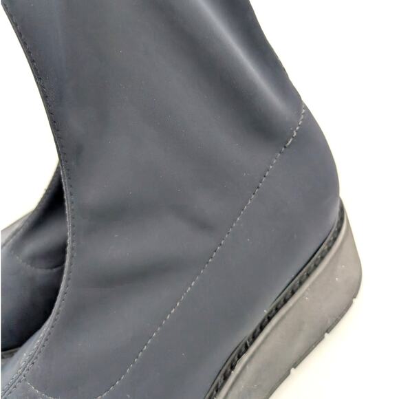 La Canadienne Knit Jared Platform Bootie Women's Black Size US11M EU42 - Picture 14 of 14